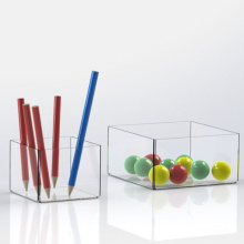 Simple Clear Perspex Tray, Acrylic Organizer for Office Supplies